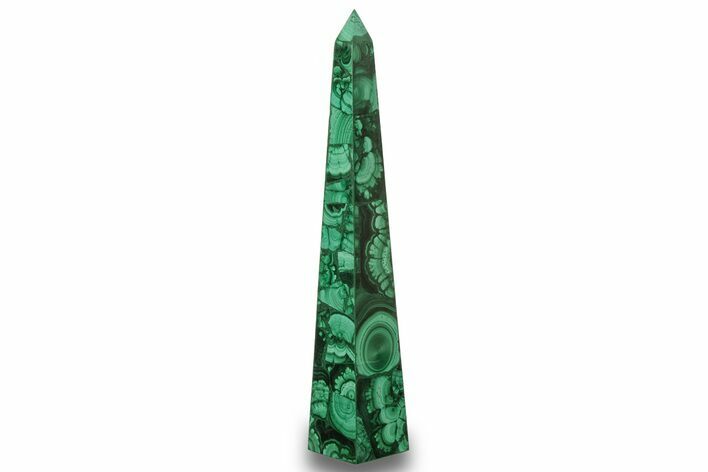 Tall, Polished Malachite Obelisk - DR Congo #266064